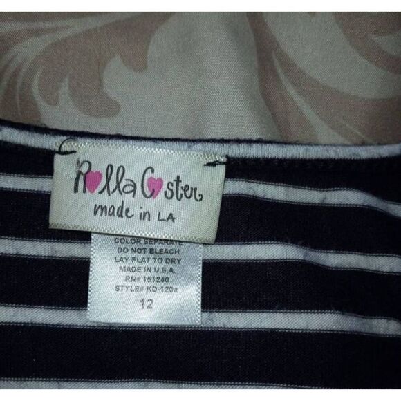 ROLLA COSTER STRIPE MINI DRESS SZ.12 EUC - Picture 3 of 4
